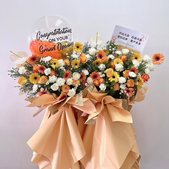 Pair up opening flower stand