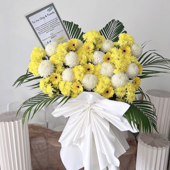 Condolences Flower Stand - Sincere sympathy