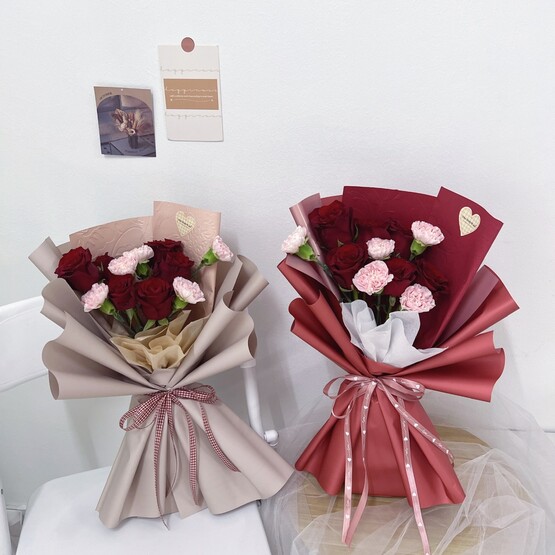 When carnation meet roses