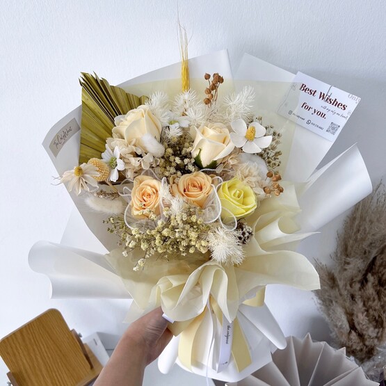 Lemon theme preserved flower