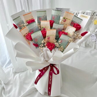 Birthday money flower