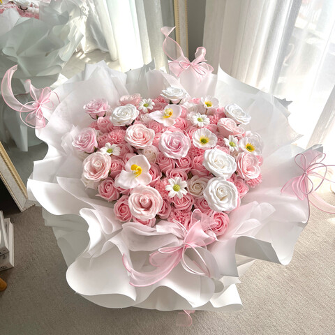 99 stalk mix soap flowers