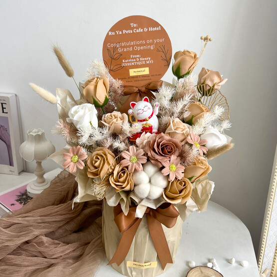 Latte theme opening flower box (M size)