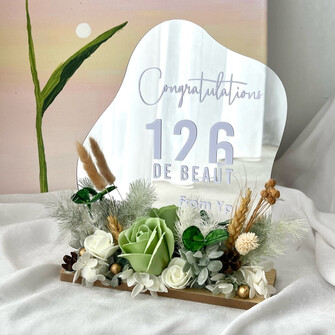 Opening table mirror - Army green theme 