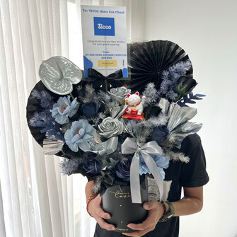 Galaxy theme opening flower box (L size)