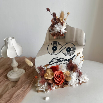 Opening table mirror - Vintage theme 02