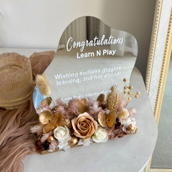 Opening table mirror - Brown theme 