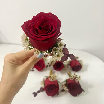 Red rose Corsage 